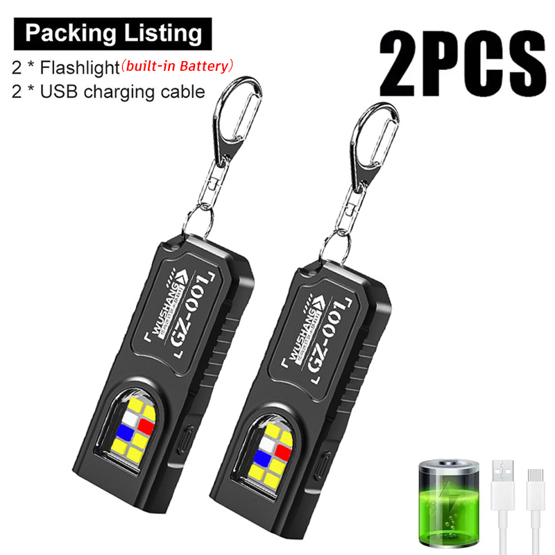 Fishing Kit Compact - Wielofunkcyjna Latarka Brelok USB z Możliwością